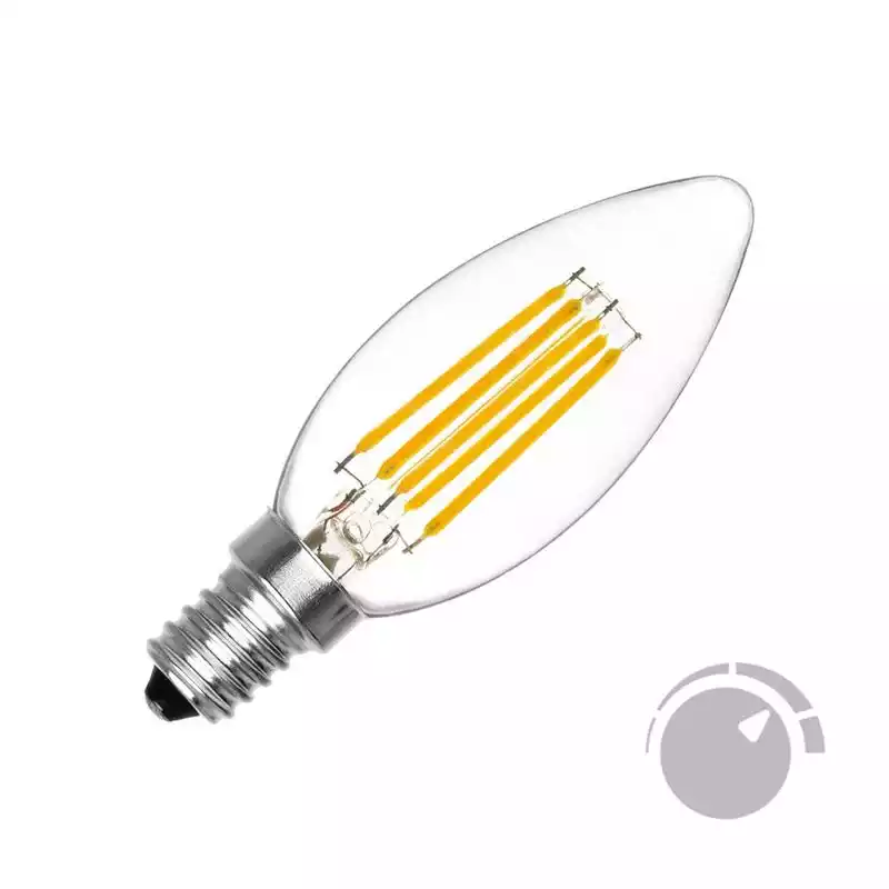 Imagen destacada de Bombilla Filamento LED Vela E14 COB 6W en Bombilla LED E-14 (Rosca Fina)