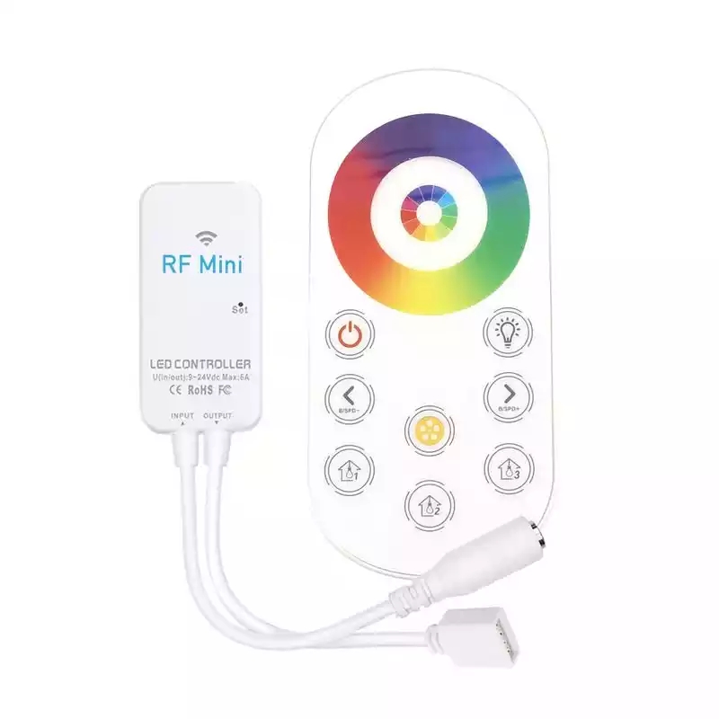 Imagen destacada de Controlador RF Mini tira LED RGB + mando en Regulación por RF 2,4GHz (Radiofrecuencia)