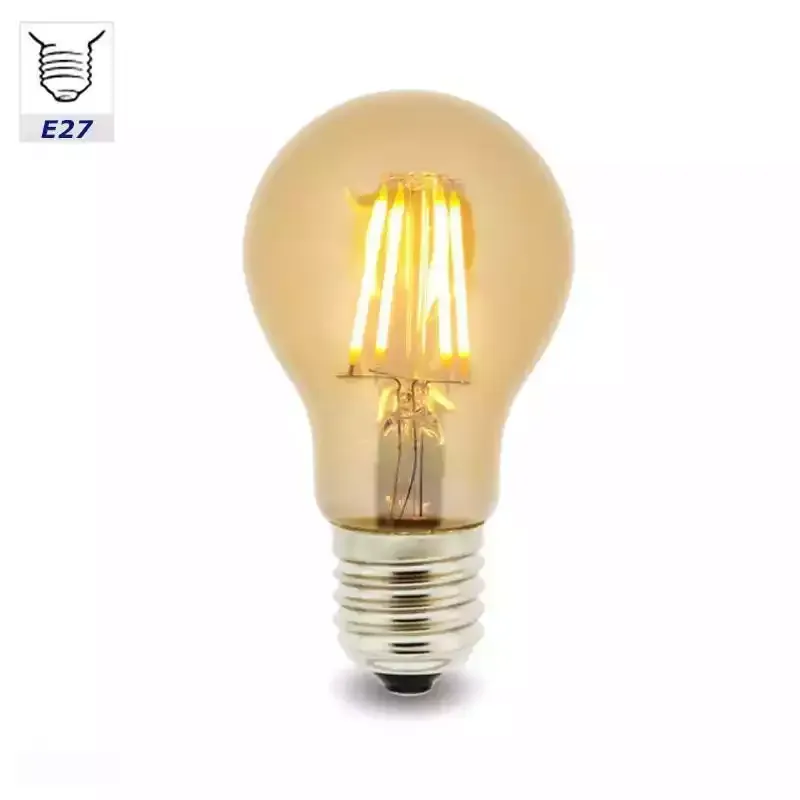 Imagen destacada de Bombilla LED 4W E27 A60 Filamento Ámbar en Bombillas LED